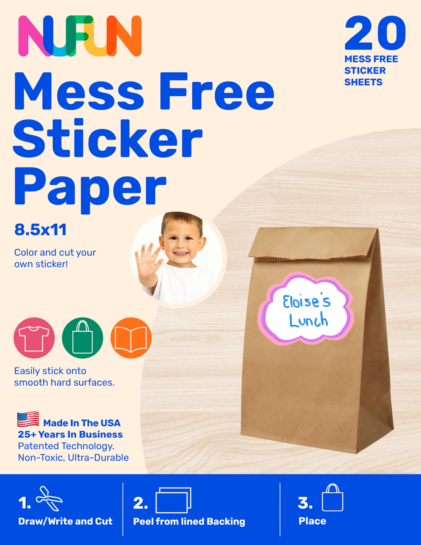 Mess Free Coloring Sticker Paper – NuFun Activities