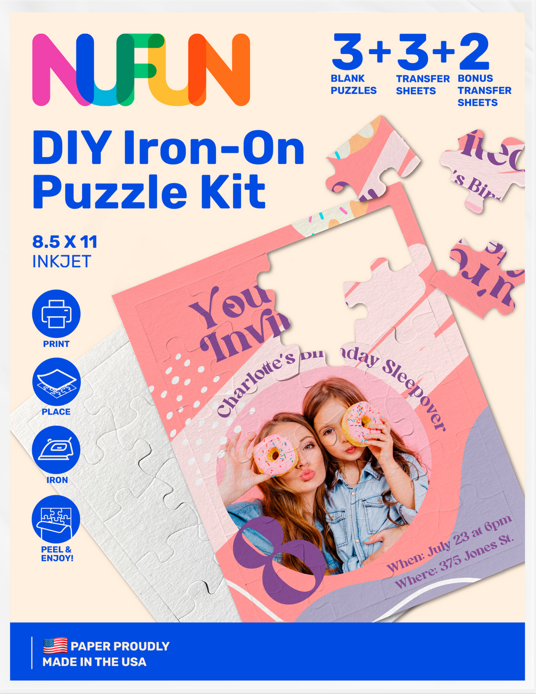 InkJet Printable DIY Transfer Puzzle Kit – NuFun Activities