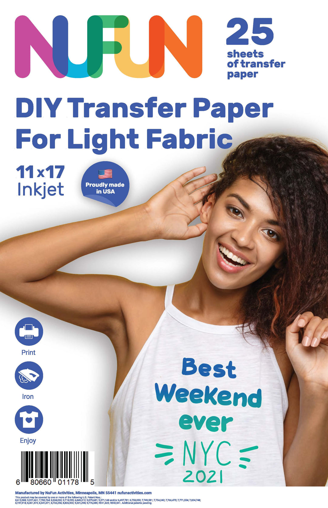 Gold Seal Heat Transfer Paper For Light Fabrics - 11x17 Inch, 30 Sheets - Inkjet Iron-On