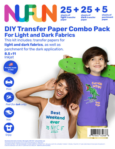 Transfer Paper Light and Dark Combo Pack 8.5"x11"