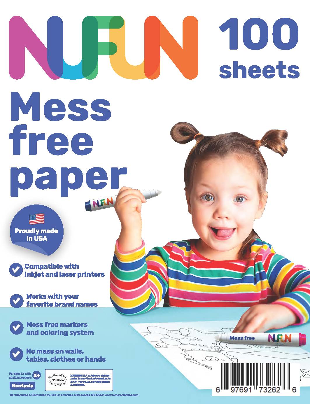 Mess Free Coloring - Blank Printable Sheets – NuFun Activities