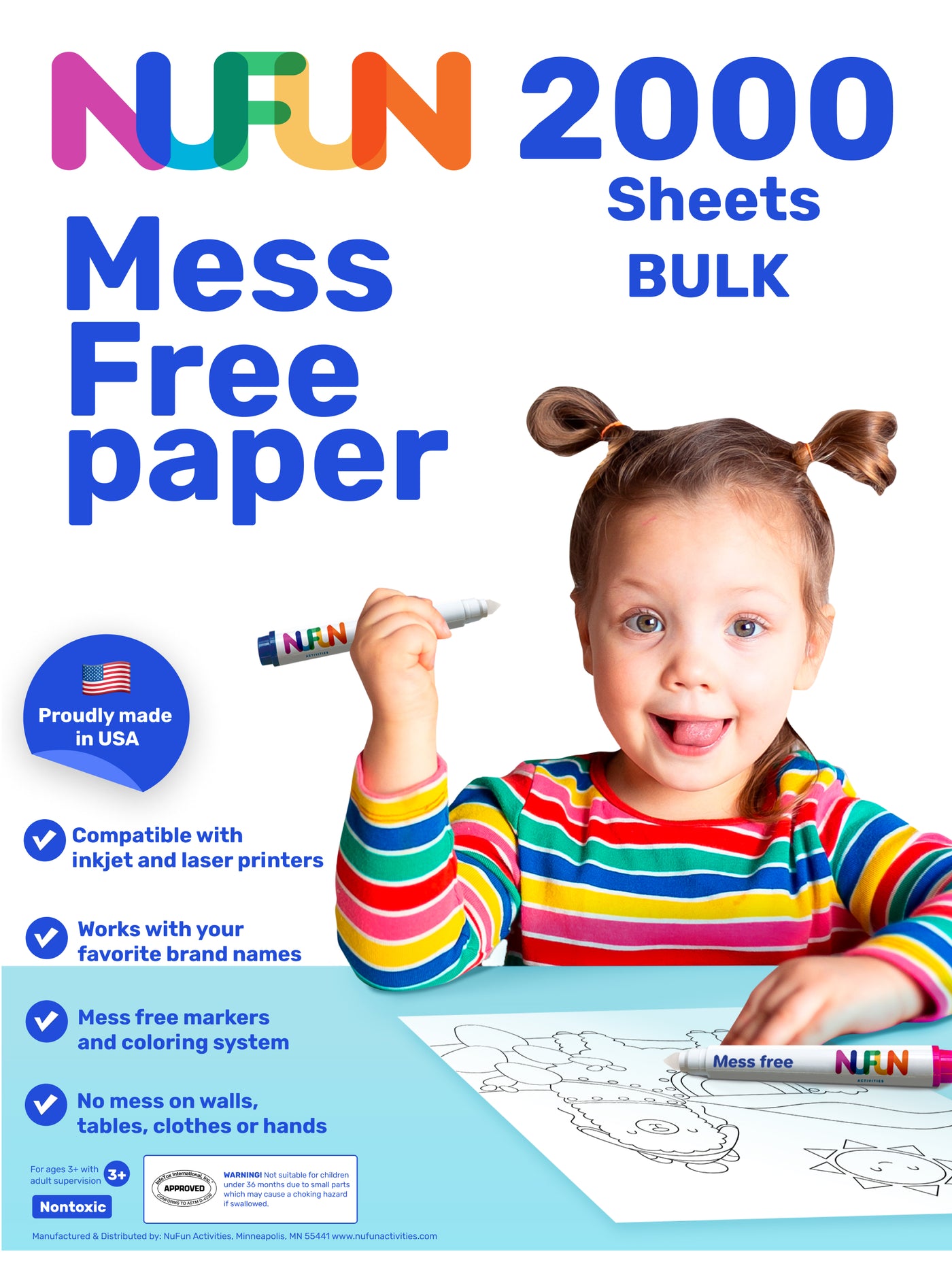 Mess Free Coloring - Blank Printable Sheets – NuFun Activities